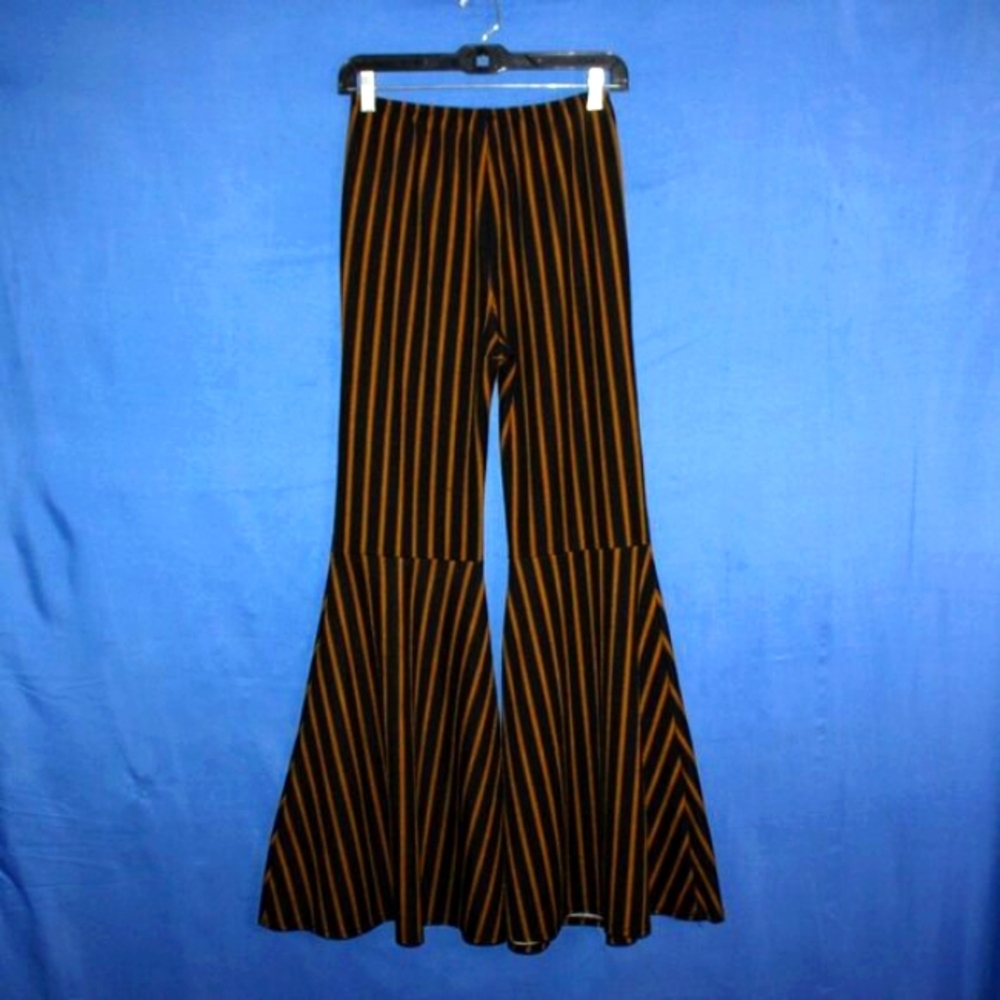 VAMP Vintage Stripe Flare Pants Wide Leg Medium - Picture 5 of 7